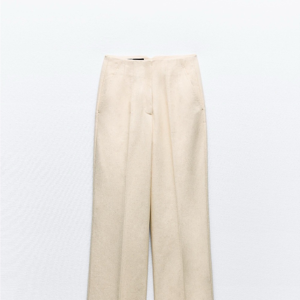 New Zara Women Cream Pants